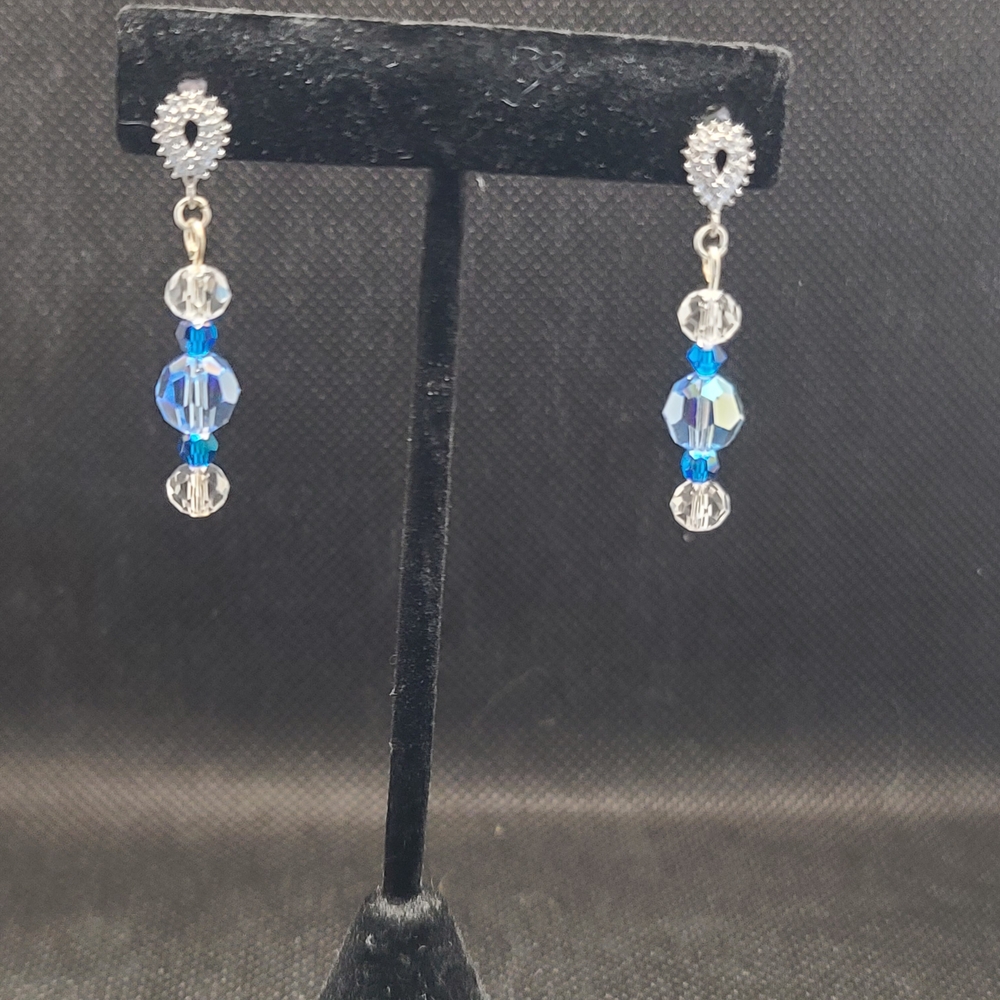 White Topaz 925 Silver Stud Earrings
